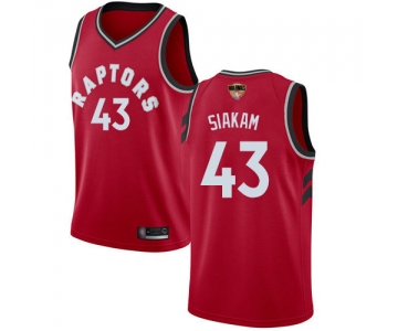 Raptors #43 Pascal Siakam Red 2019 Finals Bound Basketball Swingman Icon Edition Jersey