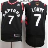 Raptors #7 Kyle Lowry Black 2019 Finals Bound Basketball Authentic Statement Edition Jersey
