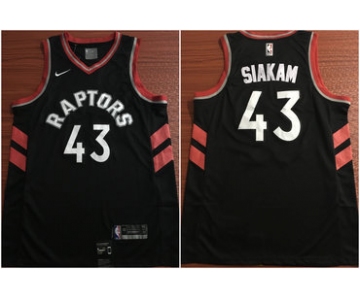 Toronto Raptors 43 Pascal Siakam Black Nike Swingman Jersey