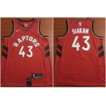 Toronto Raptors 43 Pascal Siakam Red Nike Swingman Jersey