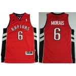 Toronto Raptors #6 Carlos Morais Revolution 30 Swingman Red Jersey