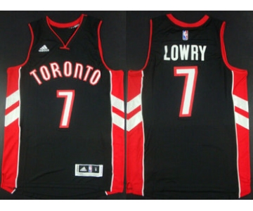 Toronto Raptors #7 Kyle Lowry Revolution 30 Swingman 2014 New Black Jersey