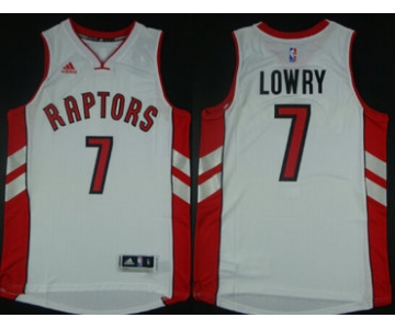 Toronto Raptors #7 Kyle Lowry Revolution 30 Swingman 2014 New White Jersey