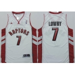 Toronto Raptors #7 Kyle Lowry Revolution 30 Swingman White Jersey