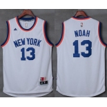 Knicks #13 Joakim Noah New White Stitched NBA Jersey