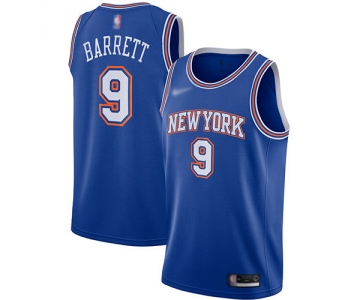 Knicks #9 R.J. Barrett Blue Basketball Swingman Statement Edition 2019-2020 Jersey