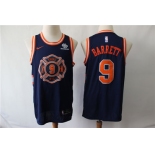 Knicks 9 R.J. Barrett Navy City Edition Nike Swingman Jersey