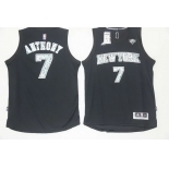 Men's New York Knicks #7 Carmelo Anthony Black Diamond Stitched NBA Adidas Revolution 30 Swingman Jersey