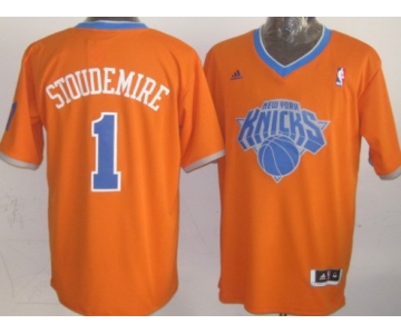 New York Knicks #1 Amare Stoudemire Revolution 30 Swingman 2013 Christmas Day Orange Jersey