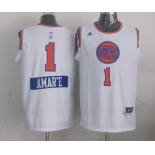 New York Knicks #1 Amare Stoudemire Revolution 30 Swingman 2014 Christmas Day White Jersey