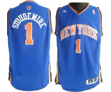 New York Knicks #1 Amare Stoudemire Revolution 30 Swingman Blue Jersey