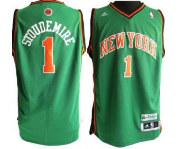 New York Knicks #1 Amare Stoudemire Revolution 30 Swingman Green Jersey