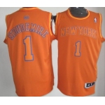 New York Knicks #1 Amare Stoudemire Revolution 30 Swingman Orange Big Color Jersey