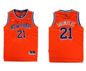 New York Knicks #21 Iman Shumpert Revolution 30 Swingman 2013 Orange Jersey