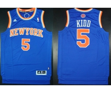 New York Knicks #5 Jason Kidd Revolution 30 Swingman 2013 Blue Jersey