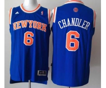 New York Knicks #6 Tyson Chandler Revolution 30 Swingman 2013 Blue Jersey