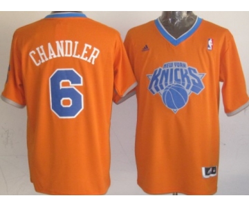 New York Knicks #6 Tyson Chandler Revolution 30 Swingman 2013 Christmas Day Orange Jersey