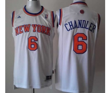 New York Knicks #6 Tyson Chandler Revolution 30 Swingman 2013 White Jersey