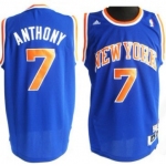 New York Knicks #7 Carmelo Anthony Revolution 30 Swingman Blue Jersey