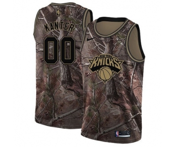 Nike Knicks #00 Enes Kanter Camo NBA Swingman Realtree Collection Jersey