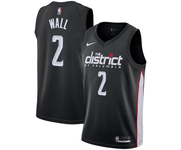 Nike NBA Washington Wizards #2 John Wall Jersey 2018-19 New Season City Edition Jersey