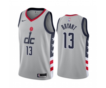 Nike Wizards #13 Thomas Bryant Gray NBA Swingman 2020-21 City Edition Jersey