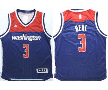Washington Wizards #3 Bradley Beal Revolution 30 Swingman 2014 New Navy Blue Jersey