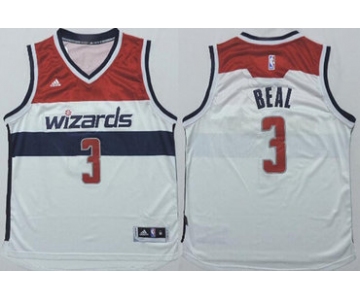 Washington Wizards #3 Bradley Beal Revolution 30 Swingman 2014 New White Jersey