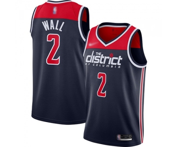 Wizards #2 John Wall Navy Blue Basketball Swingman Statement Edition 2019-2020 Jersey