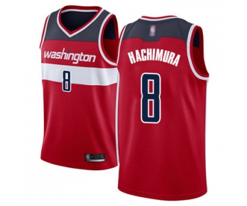 Wizards #8 Rui Hachimura Red Basketball Swingman Icon Edition Jersey