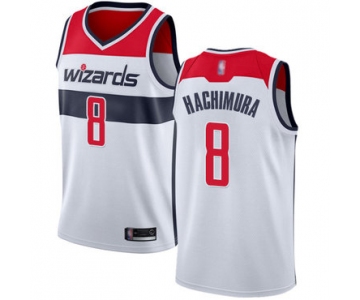 Wizards #8 Rui Hachimura White Basketball Swingman Association Edition Jersey