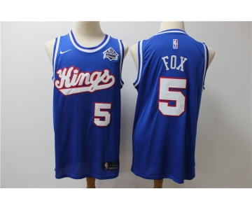 Kings 5 De'Aaron Fox Blue Nike Swingman Jersey