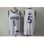 Kings 5 De'Aaron Fox White Nike Swingman Jersey