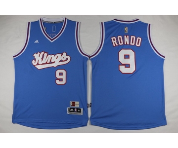 Men's Sacramento Kings #9 Rajon Rondo Revolution 30 Swingman 2015-16 Blue Jersey