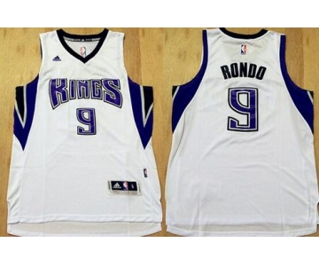 Men's Sacramento Kings #9 Rajon Rondo Revolution 30 Swingman New White Jersey