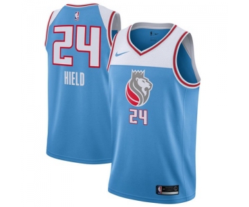 Nike Sacramento Kings #24 Buddy Hield Blue NBA Swingman City Edition Jersey