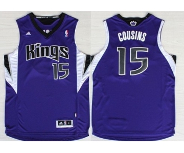 Sacramento Kings #15 DeMarcus Cousins Revolution 30 Swingman Purple Jersey