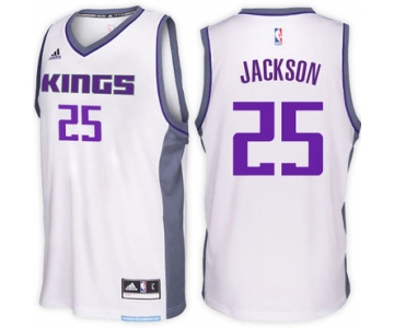 Sacramento Kings #25 Justin Jackson Home White New Swingman Jersey