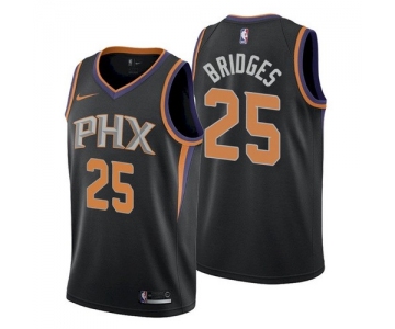 Draft Phoenix Suns #25 Mikal Bridges Statement Black Jersey