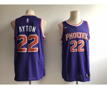 Men's Phoenix Suns #22 Deandre Ayton Purple Nike Swingman Stitched NBA Jersey