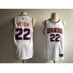 Men's Phoenix Suns #22 Deandre Ayton White Nike Swingman Stitched NBA Jersey