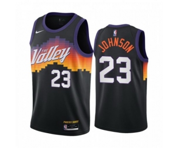 Men's Phoenix Suns #23 Cameron Johnson Black Swingman 2021 City Edition Jersey