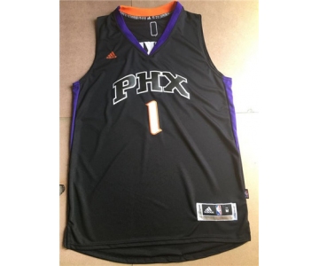 Men's Phoenix Suns Booker adidas Black Swingman Alternate Jersey