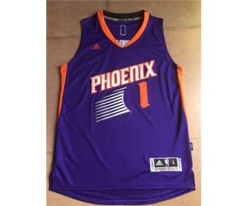 Men's Phoenix Suns Booker adidas Purple Road Replica Jersey