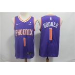 Men's Phoenix Suns Devin 1 Booker Nike Purple 2019 Swingman City Edition Jersey