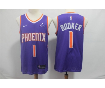 Men's Phoenix Suns Devin 1 Booker Nike Purple 2019 Swingman City Edition Jersey