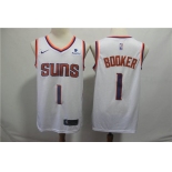 Men's Phoenix Suns Devin 1 Booker Nike White 2019 Swingman City Edition Jersey