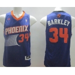 Phoenix Suns #34 Charles Barkley Revolution 30 Swingman Purple Jersey