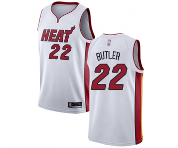 Heat #22 Jimmy Butler White Basketball Swingman Association Edition Jersey