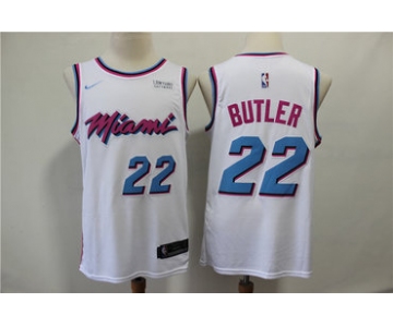 Heat 22 Jimmy Butler White City Edition Nike Swingman Jersey